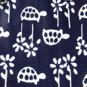 Vintage Turtle Daisy Navy and White 60's 70's Dress